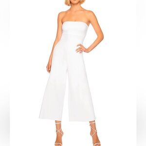 NWOT Susana Monaco Aimee Strapless White Jumpsuit